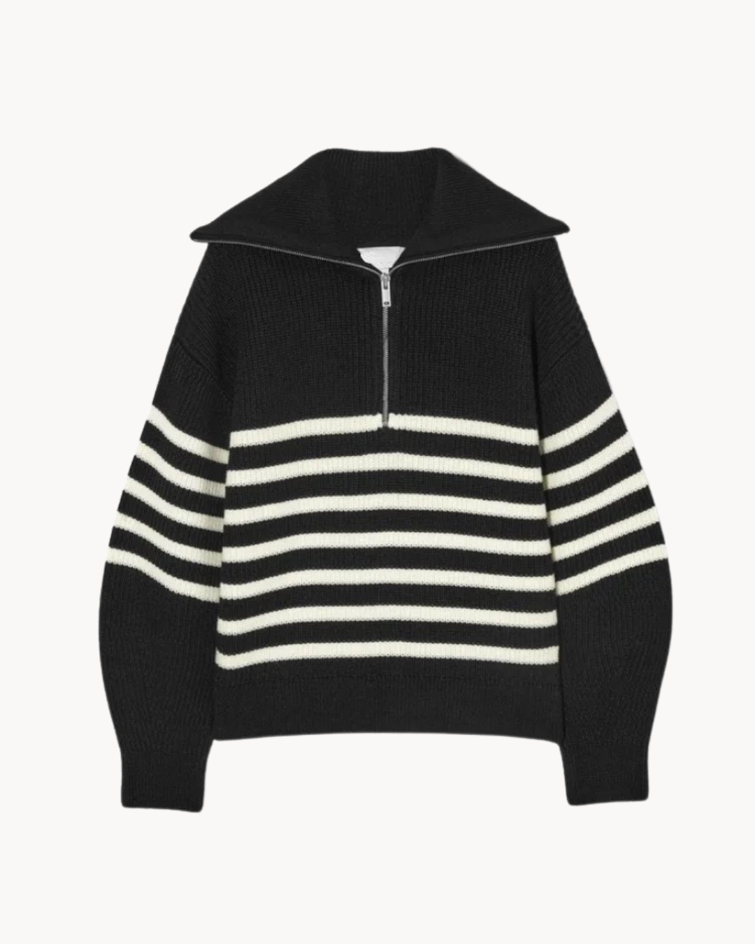 Synthie | Striped Half-Zip Pullover