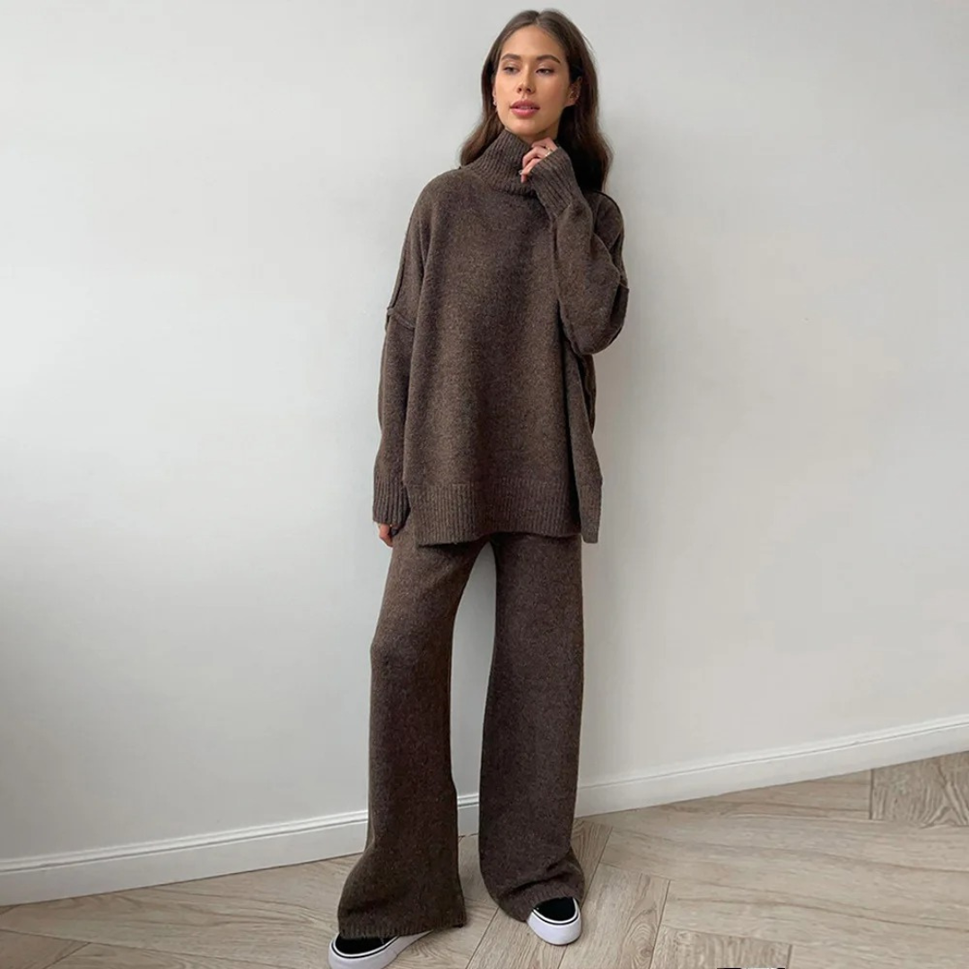 Hanna | Cozy Turtleneck Sweater & Pants Set