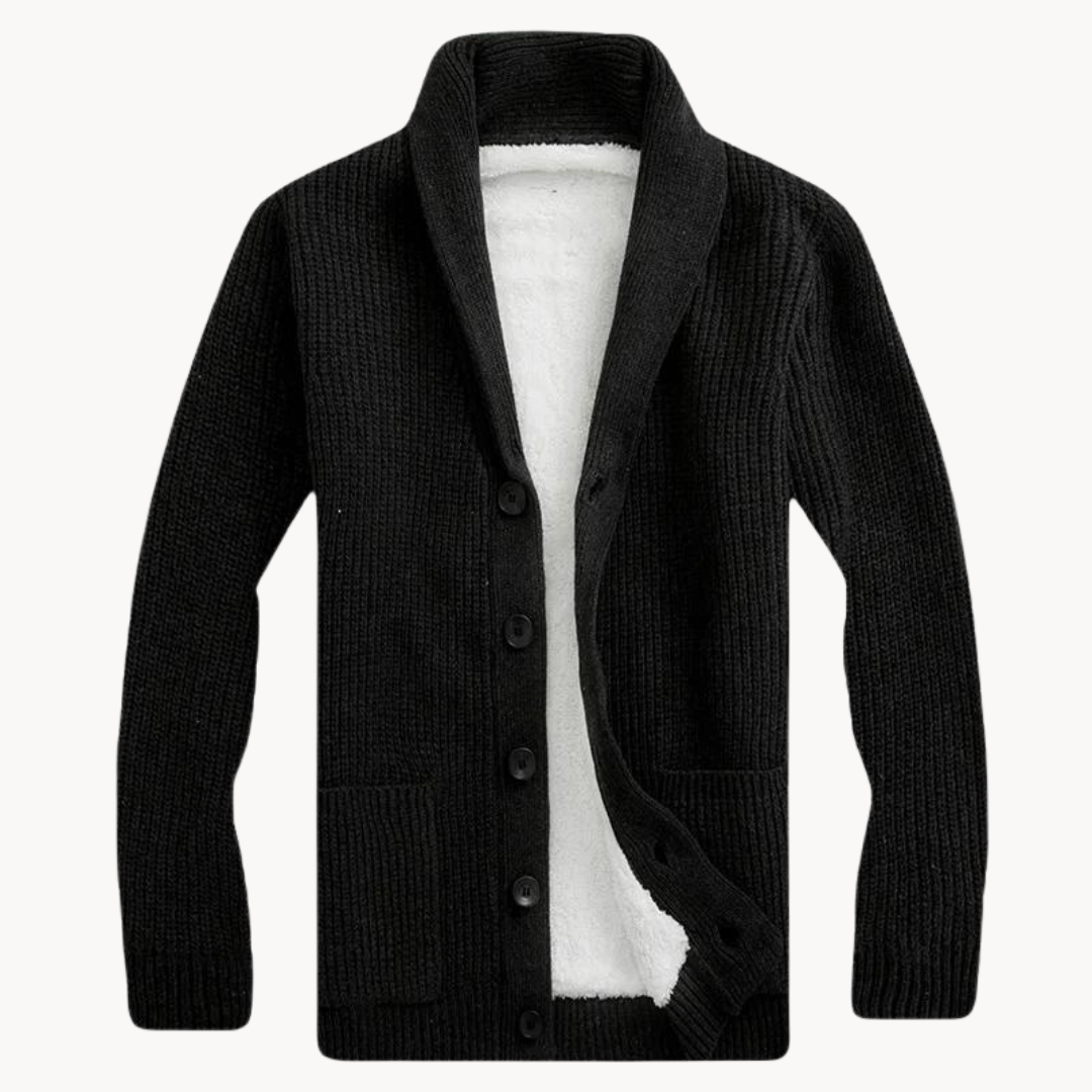 Jack | Trendy Shawl Collar Cardigan in Fleece