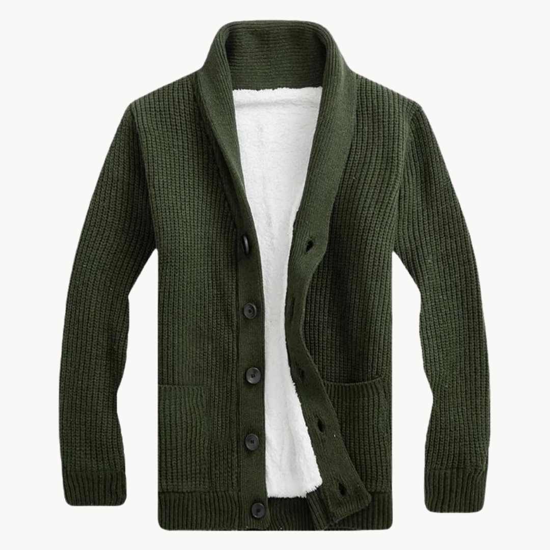 Jack | Trendy Shawl Collar Cardigan in Fleece