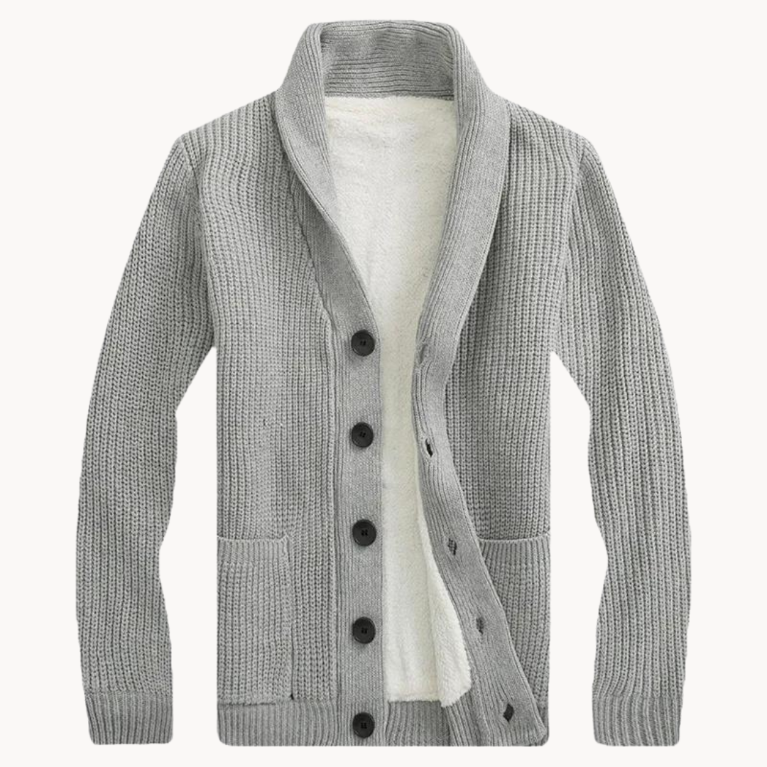 Jack | Trendy Shawl Collar Cardigan in Fleece