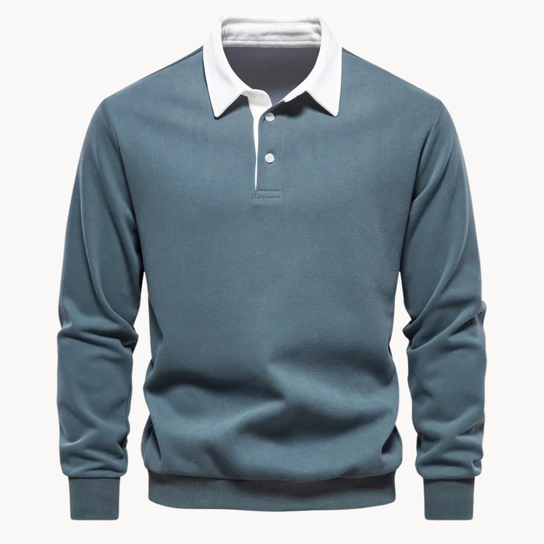 Nathan | Classic Polo-Style Sweatshirt