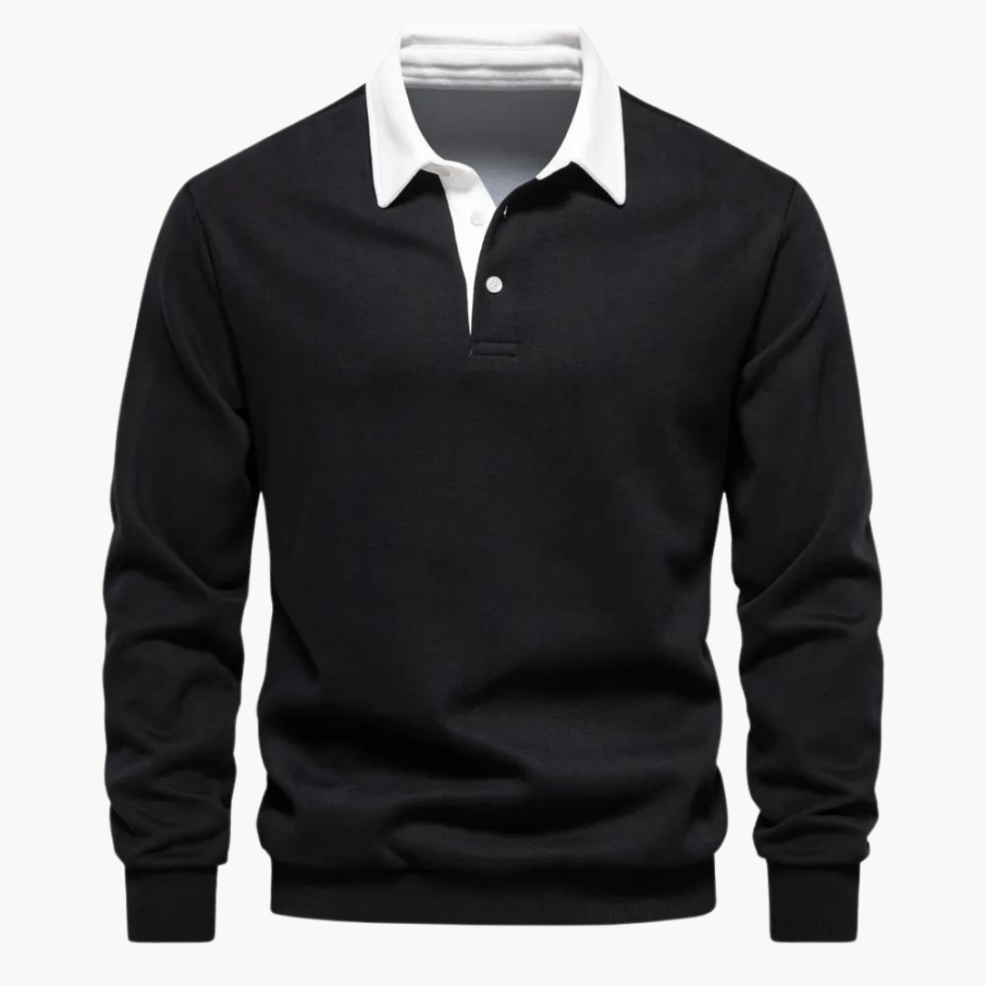 Nathan | Classic Polo-Style Sweatshirt