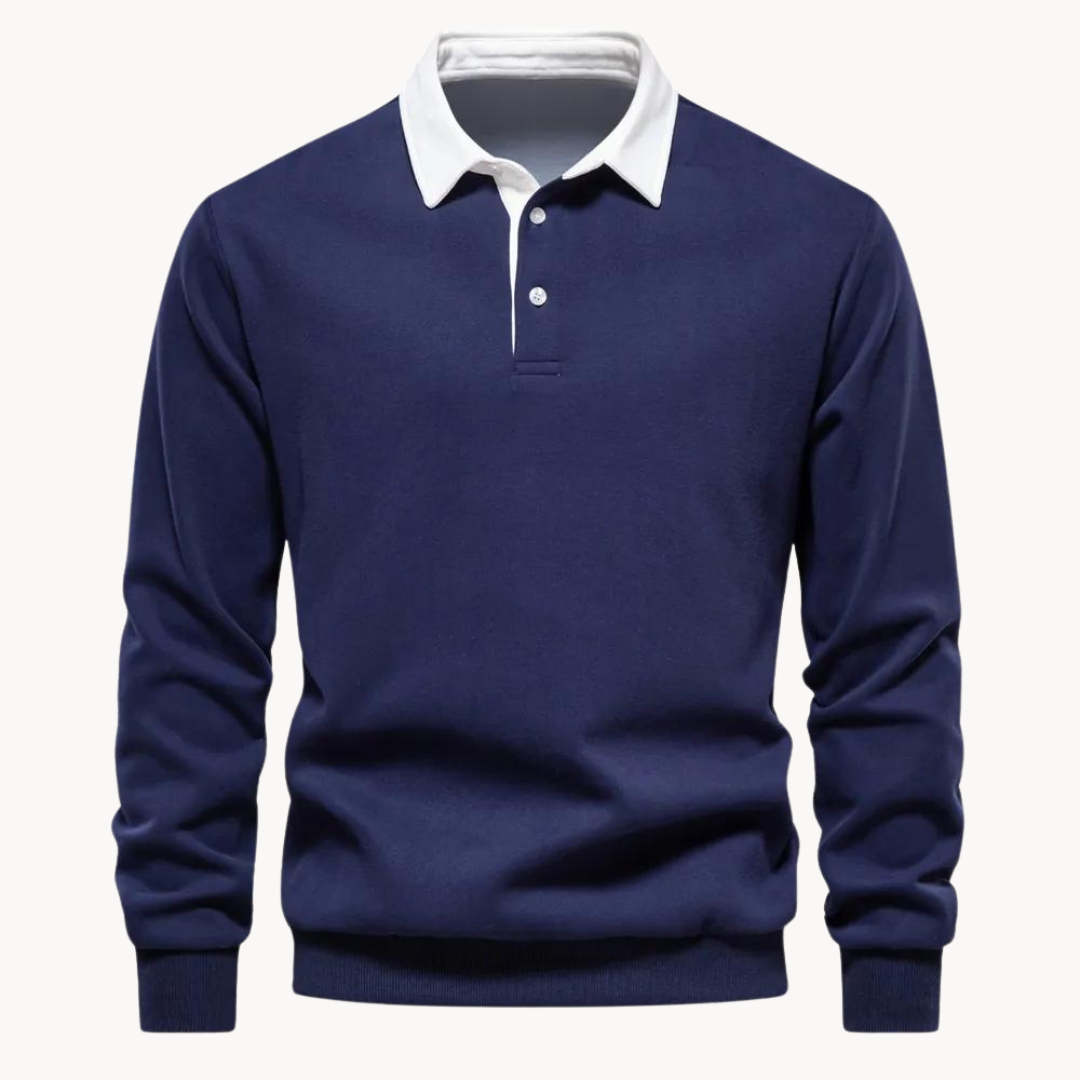 Nathan | Classic Polo-Style Sweatshirt