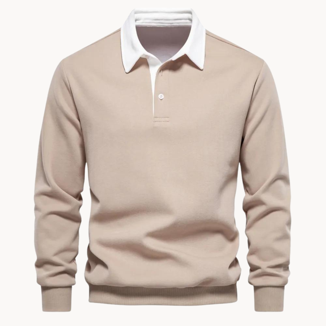 Nathan | Classic Polo-Style Sweatshirt